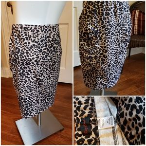 Tracy Evans cheetah print pencil skirt